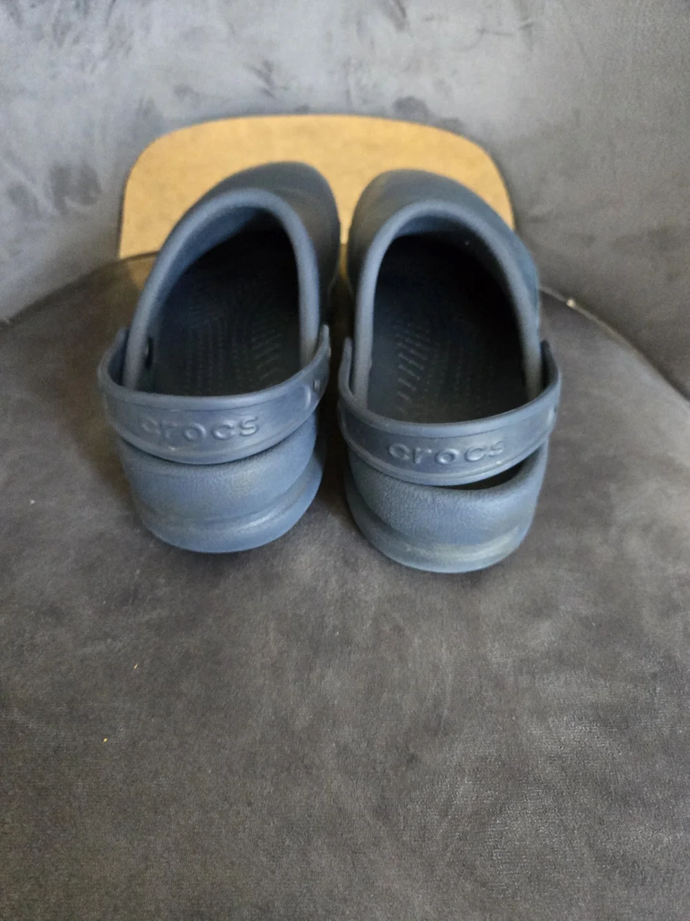 CROCS Men's Navy Blue Slip-On Clogs with Heel Strap